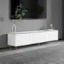 Hanah Home Soporte de TV Imaj - Marble, White